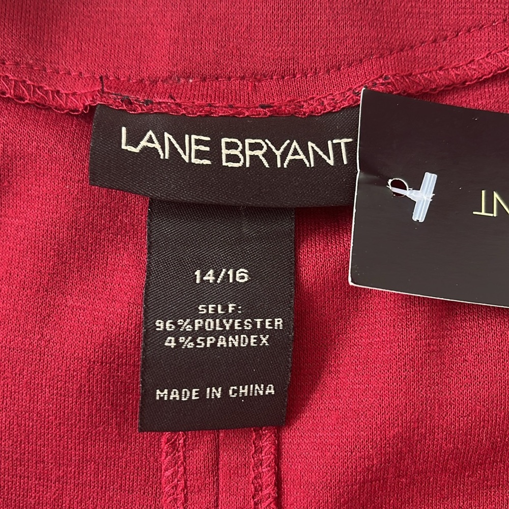 LANE BRYANT Ponte Short-Sleeve Crew-Neck Dress SZ: 14/16 nwt - Picture 11 of 13